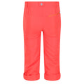 Neon Peach-Fusion Coral - Pack Shot - Regatta Childrens-Kids Sorcer V Mountain Trousers