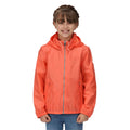 Fusion Coral - Side - Regatta Childrens-Kids Catkin Waterproof Jacket
