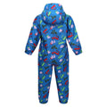 Imperial Blue - Lifestyle - Regatta Childrens-Kids Pobble Peppa Pig Car Waterproof Puddle Suit