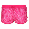 Pink Fusion - Front - Regatta Girls Hosanna Animal Print Swim Shorts