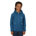 Imperial Blue - Side - Regatta Childrens-Kids Maxwell Marl Soft Shell Jacket