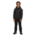 Black - Back - Regatta Childrens-Kids Maxwell Marl Soft Shell Jacket