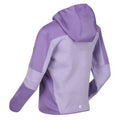 Pastel Lilac-Light Amethyst - Pack Shot - Regatta Childrens-Kids Dissolver V Full Zip Fleece Jacket