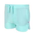 Aruba Blue - Side - Regatta Girls Dayana Towelling Casual Shorts