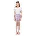 Pastel Lilac - Pack Shot - Regatta Girls Dayana Towelling Casual Shorts