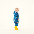 Imperial Blue - Lifestyle - Regatta Childrens-Kids Pobble Peppa Pig Dinosaur Waterproof Puddle Suit
