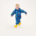 Imperial Blue - Pack Shot - Regatta Childrens-Kids Pobble Peppa Pig Dinosaur Waterproof Puddle Suit