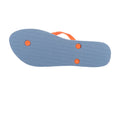 Blue-Orange - Pack Shot - Regatta Womens-Ladies Orla Kiely Floral Flip Flops