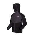Black-Dark Grey - Side - Regatta Childrens-Kids Volcanics VI Waterproof Jacket