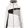 White-Black - Front - Dare 2B Womens-Ladies Ice Gleam III Ski Jacket