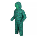 Jellybean Green - Lifestyle - Regatta Childrens-Kids Penrose Camo Puddle Suit