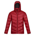 Dark Red - Front - Regatta Mens Toploft II Hooded Padded Jacket