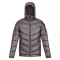 Dark Grey - Front - Regatta Mens Toploft II Hooded Padded Jacket