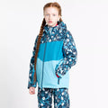 River Blue-Fjord - Lifestyle - Dare 2B Childrens-Kids Humour II Floral Ski Jacket