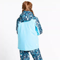River Blue-Fjord - Pack Shot - Dare 2B Childrens-Kids Humour II Floral Ski Jacket