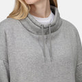 Storm Grey - Close up - Regatta Womens-Ladies Janelle Marl Jersey Sweatshirt