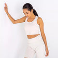 Barley White - Close up - Dare 2B Womens-Ladies Lounge About Crop Top