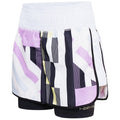 White - Side - Dare 2B Womens-Ladies Henry Holland Enlivened Active Shorts