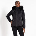 Black - Lifestyle - Dare 2B Womens-Ladies Julien Macdonald Supermacy Plain Ski Jacket