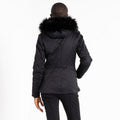 Black - Pack Shot - Dare 2B Womens-Ladies Julien Macdonald Supermacy Plain Ski Jacket