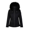 Black - Front - Dare 2B Womens-Ladies Julien Macdonald Supermacy Plain Ski Jacket