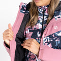 Mesa Rose-Black - Pack Shot - Dare 2B Womens-Ladies Determined Waterproof Insulated Ski Jacket