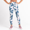 Dusky Rose - Close up - Dare 2B Womens-Ladies Influential Recycled Ink Blot Leggings