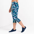 Fortune Green - Close up - Dare 2B Womens-Ladies Influential 3-4 Recycled Printed Leggings