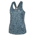 Lilypad Green - Side - Dare 2B Womens-Ladies Ardency II Animal Print Recycled Lightweight Vest Top
