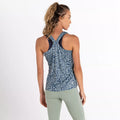Lilypad Green - Lifestyle - Dare 2B Womens-Ladies Ardency II Animal Print Recycled Lightweight Vest Top