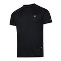 Black - Side - Dare 2B Mens Accelerate Lightweight T-Shirt
