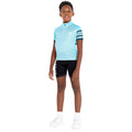 Sea Jet Blue - Close up - Dare 2B Childrens-Kids Speed Up Cycling Jersey