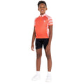 Neon Peach - Close up - Dare 2B Childrens-Kids Speed Up Cycling Jersey