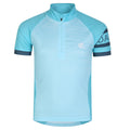 Sea Jet Blue - Front - Dare 2B Childrens-Kids Speed Up Cycling Jersey