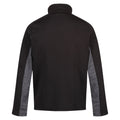 Black-Dark Grey - Back - Regatta Mens Farson II Soft Shell Jacket