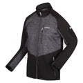 Black-Dark Grey - Side - Regatta Mens Farson II Soft Shell Jacket