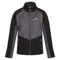 Black-Dark Grey - Front - Regatta Mens Farson II Soft Shell Jacket