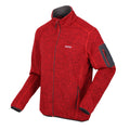 Danger Red - Side - Regatta Mens Newhill Marl Full Zip Fleece Jacket