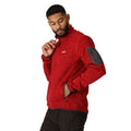 Danger Red - Pack Shot - Regatta Mens Newhill Marl Full Zip Fleece Jacket