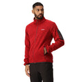 Danger Red - Close up - Regatta Mens Newhill Marl Full Zip Fleece Jacket