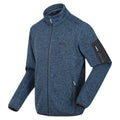 Stellar Blue - Side - Regatta Mens Newhill Marl Full Zip Fleece Jacket