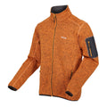 Orange Pepper - Side - Regatta Mens Newhill Marl Full Zip Fleece Jacket