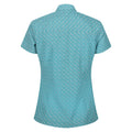 Bristol Blue - Back - Regatta Womens-Ladies Mindano VII Blossom Short-Sleeved Shirt