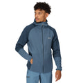 Stellar Blue-Blue Wing - Close up - Regatta Mens Molaris Full Zip Fleece Jacket