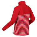 Miami Red-White - Lifestyle - Regatta Womens-Ladies Bayla Striped Button Neck Sweatshirt