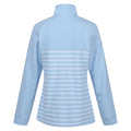 Powder Blue-White - Back - Regatta Womens-Ladies Bayla Striped Button Neck Sweatshirt