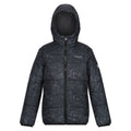 Seal Grey-Terrain - Front - Regatta Childrens-Kids Lofthouse VII Printed Insulated Padded Jacket