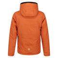 Burnt Copper-Black - Back - Regatta Childrens-Kids Kyrell Camo Reversible Jacket