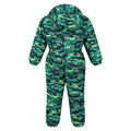 Jellybean Green - Back - Regatta Baby Penrose Monster Puddle Suit