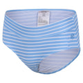 Elysium Blue-White - Side - Regatta Womens-Ladies Paloma Stripe Textured Bikini Bottoms